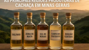 As principais regiões produtoras de cachaça em Minas Gerais